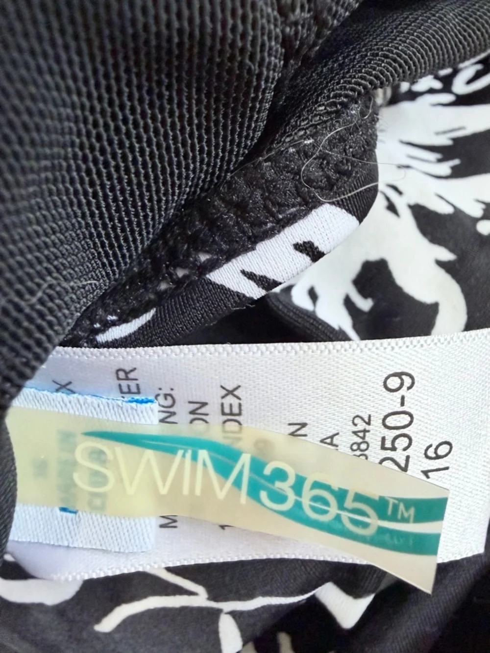 Swim 365 b&w print swim dress